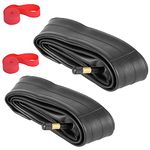 700x35C/38C/40C/43C Bike Inner Tube with Schrader Valve 48mm, 2 Pack Premium Butyl Rubber Bike Tire Tube with 2 Rim Strip for 700c Road Bicycle