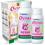 Oytra Epoxy Resin Liquid 2:1 Ratio Crystal Clear Bubble Free High Gloss Non Yellowing for Table Top Craft Art Jewellery & Coating Casting Projects for Beginners (1.5 Kg)