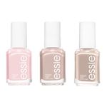 Essie Nude Neutrals Manicure Trio Bundle, Includes x1 Ballet Slippers, x1 Mademoiselle, x1 Topless and Barefoot Nail Polish Gift Set