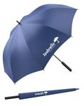 ISABRELLA Umbrella Big Size for 4 peoples, Windproof, Waterproof Big Umbrella for Men & Women, Automatic UV Protection Heavy Rain Golf umbrella for Sun Protection and Rainy Season (Blue)