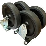 Buy Casters Replacement Wheels Compatible with Rubbermaid Commercial 4400 & 4500 Series Car, 5" Abrasion Resistant Wheels - Pack of 4