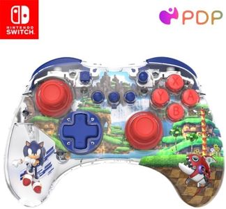 PDP REALMz Wireless Controller: Sonic Green Hill Zone For Nintendo Switch, Nintendo Switch - OLED Model