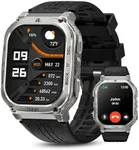 KOSPET Smart Watches for Men, 60 Days Battery Life, 50M Waterproof, Military(Full Metal), Answer/Make Call, Compatible for Android and iOS, 1.96'' AMOLED Always-on Display, AI Voice