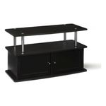 Convenience Concepts 151160Es Designs-2-Go TV Stand with 2 Cabinets for Flat Panel Television Up to 36-Inch or 80-Pound, Dark Espresso