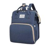 Trendy Dukaam Diaper Bag Backpack with Changing Pad, For Travel and Newborn Care (Navy Blue)