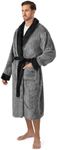 PAVILIA Mens Soft Robe, Plush Fluff