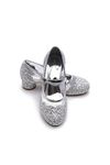 ELSA & ANNA Girls Snow Queen Princess Fancy Dress Up Party Shoes - 3cm Heel - Elsa Dress Up Shoes for Parties & Birthdays, Cosplay - Girls High Heels (SH22040506) (9 UK Child, Silver)