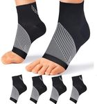 H HOME-MART 2 Pair Plantar Fasciitis Socks with Arch Support, Foot Care Ankle Brace Compression Sleeve, Eases Swelling & Heel Spurs, Ankle Brace Support, Increases Circulation (2 Pair,L(EU 41-42))