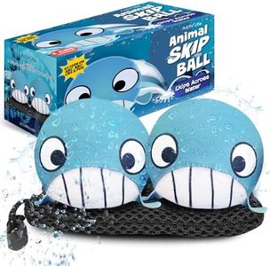 Whale Skip Balls - Jeux d'extérieur pour enfants Jouets pour tout-petits Jouets de bain pour tout-petits de 3 à 4 ans Garçons Filles Cadeaux pour fils Fille Jouets de piscine pour enfants de 3 10 ans
