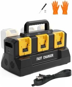 6 Port Rapid Battery Charger Station Compatible for Dewalt 20V 60V Battery