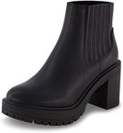 CUSHIONAIRE Women's Beckett chelsea boot +Memory Foam, Wide Widths Available, Black 11