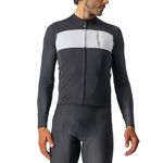 CASTELLI Men’s Prologo 7 Long Sleeve Jersey, UV Sun Protection, Breathable Jersey for Road, and Gravel Biking & Cycling - Light Black-Silver Grey-Iv - Medium