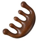 Wooden Massage Comb with Wide Tooth, Natural Wooden Massage Comb, scalp Massager Round Tooth Comb, Face Lift Tools for Fatigue Relief Point Massage and Scraping Manual Lymph Drainage Massage