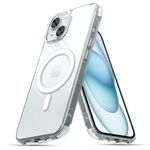 KARWAN®️ Transparent Back Cover Case Compatible with iPhone 15 Plus Military- Grade Drop Protection | Polycarbonate | Supports Wireless Charging | Anti Yellow.