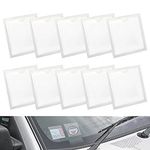 10 Pcs Car Tax Disc Holders Square Permit Holders Windscreen Card Holder Self Adhesive Parking Permit Holder Car Disc Holder Windscreen for Permits BadgesTicket Photos Business Cards (4.13*4.13inch)