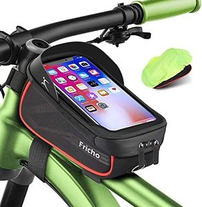 Fricho Regalo Uomo Compleanno Originale, Borsa Bicicletta Telaio Porta Telefono, Accessori Bici MTB, Gadget Utili Ragazzo, Festa del Papa Idee Regalo, Regali Anniversario per Lui, Marito, Fidanzato