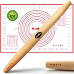 WALFOS French Rolling Pin and Silic