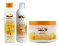 Cantu Care For kids Gentle Care For Textured Hair Shampoo + Conditioner + Leave In Conditioner Set Of 3