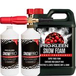 Pro-Kleen Snow Foam pH Neutral Lance for Use with Karcher K Series Pressure Washers (K2 / K3 / K4 / K5 / K6 / K7) 1L Capacity With Spare Bottle and 5 L Cherry Snow Foam