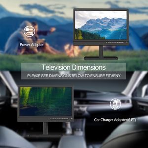 ZOSHING 14" 1080P Small TV – Freeview, AC/DC, HDMI/USB/VGA, Portable
