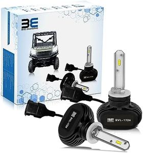 Bevel Engineering LED Head Light Replacement Bulb 2-Pack, Compatible With Certain Polaris Ranger Side by Sides, See Fitment