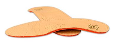 Orthotic Orthopedic Shoe Insoles Inserts with Arch Support Made of Leather and Memory Foam, Kaps Relax Shock Absorber Pecari (40 EUR / 6 UK Men / 7 UK Women)