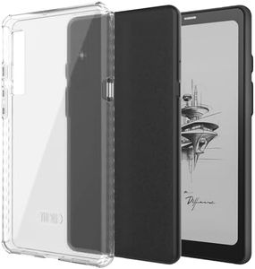 TUDIA SKN Designed for Onyx Boox Palma Case 6.13" Back Cover, [Reinforced Corners] Shockproof Slim Anti-Yellowing Silicone Gel Clear Back Lightweight Grip TPU Bumper for eReader (Clear)