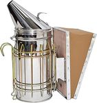 New Large Bee Hive Smoker Stainless Steel w/Heat Shield Beekeeping Equipment (by VIVO)