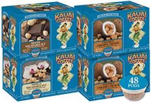 Kauai Coffee Single Serve Pods, Flavor Variety – Arabica Coffee from Hawaii’s Largest Coffee Grower, Compatible with Keurig K-Cup Brewers - 48 Count