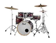 Pearl, Drum Set, DMP, 5 Pcs, Hybrid Shell Pack -Gloss Deep Red Burst DMP925SP/C (261)