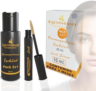 Serum Crece Pestañas 10ml - Eyelash Growth Serum - Serum Pestañas Crecimiento - Crece Cejas - Serum Crecimiento Pestañas - Lash Serum con Pack Desmaquillante Ojos - Serum de Pestañas
