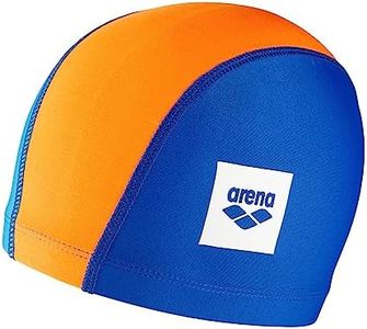 Arena Unisex Adult Arena Unix II Kids Swimming Swim Cap, Blue-Orange-LIGHTBLUE, FR Taille Unique Taille Fabricant TU US