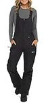 Arctix Women's Essential Insulated Bib Overalls, Black, Large (12-14) Short