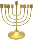 Master Piece Crafts Traditional Antique Style Classic Candle Holder, Hanukkah Menorah 12.5" Tall Graceful Style Candle Minorah, 9 Candle Stick Holder, Gift Set, Metal