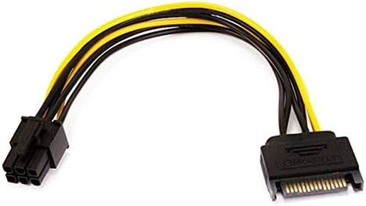 Monoprice 108494 SATA 8-Inch 15-Pin to 6-Pin PCI Express Card Power Cable