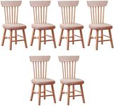 TOYANDONA 6 pcs 1: 12 Scale Chair M