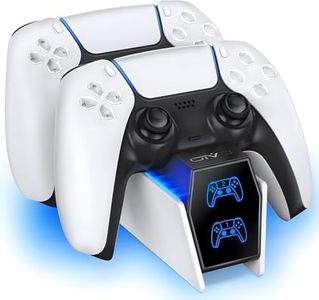 OIVO PS5 Controller Charger, 2H Fast Charger with 2 Cable Types, PS5 Charging Station for PlayStation 5 Controllers P4 Interactive Figure