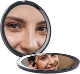 Supertina Mirror Compact for Purses, Distortion Free Maginfying Travel Mirror, 1x and 10x Magnification for Aging Eyes, Applying Eye Makeup