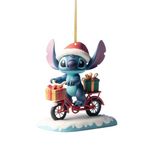 Stitch Christmas Ornament,Cute Christmas Tree Decoration Ornament,Car Hanging Ornament Gift for Boy Girl at Birthday Party (D)