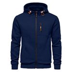 CTU Men's Hoodies Zip Up Long Sleeve Fleece Sweatshirts Hoodies for Men Navy 3XL