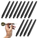 100Pcs Dart Shafts,48MM Plastic Dart Shafts Nylon Dart Stems 2BA Darts Stems for Indoor Dart Games Professional Dart Accessories(Black)