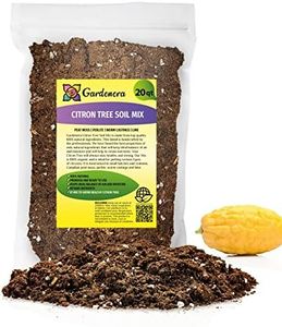Gardenera's Premium Citron Tree Soil Mix - The Ideal Blend of Nutrients and Aeration for Growing Healthy and Productive Citrus Medica Trees - 20 Quart