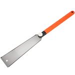 Japanese Pull Saw, Hand Saw, 10Inch Double Edge Straight Saw, Two-Sided Tooth Long Handle, Shape Blade, Practical Manual Tool for Woodworking