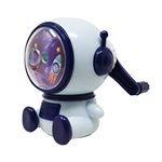 PARTEET Cute Space Theme Table Mechanical Sharpeners for Kids,Office Stationary Items,Table Sharpener Machine,Birthday Return Gift,Pencil Cutter Machine BluePink Color Will Be Send as Per Availability