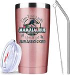 ATHAND Mom Cup,Mama Tumbler,Mamasaurus Cup Tumbler,Mama Water Bottle,Gifts for Mom from Daughter Son Husband- 20 OZ Insulated Tumbler Cups with Lid and Straw,Birthday Gifts for Mom