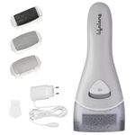 Lifelong Callus Remover for Feet | 1 Year Warranty | Foot Scrubber for Dead Skin, 3 Changeable Roller Heads, Foot Scrubber, Feet Dead Skin Remover, Pedicure Machine with Adapter (LLPCW208, Grey)