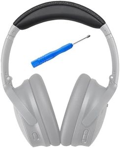 AHG QC35 ii Bandeau / QC35 Kit de coussinets pour bandeau, compatible avec les casques Bose QuietComfort 35 ii / QC35 (noir) Design de bandeau haut de gamme | Assemblage à faire soi-même sans couture