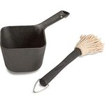 Cuisinart Outdoor Grilling Cuisinart CBP-300 Cast Iron Basting Pot and Brush-for Grilling