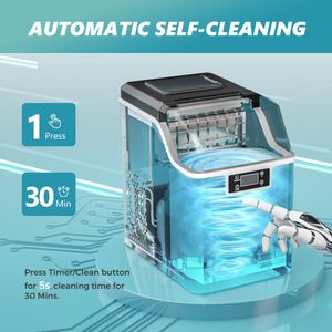 EUHOMY Countertop Ice Maker – 24kg Daily Capacity