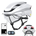 Lumos Ultra E-Bike Smart Helmet | NTA 8667 Certified | Front & Rear LED Lights | Retractable Face Shield | App Controlled | EBike, Scooter, Cycling, Bicycle | Adults, Men Women